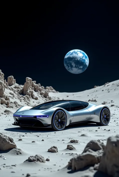 A car on moon 