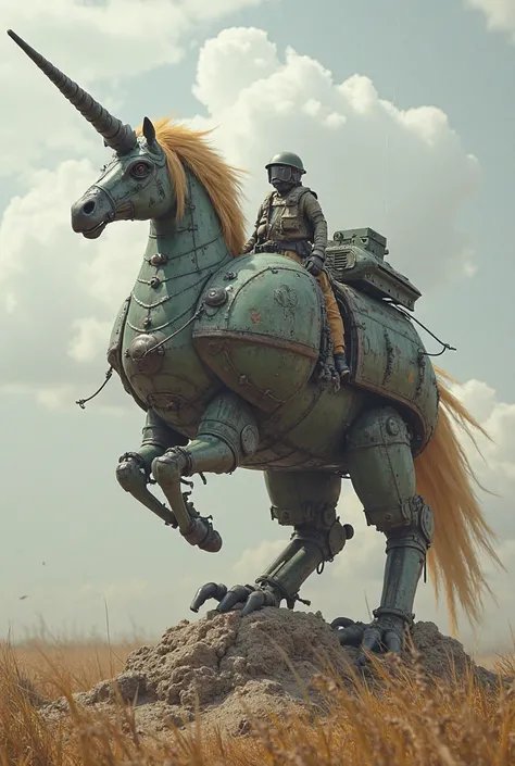 Unicorn - a wide squat platform is placed on two massive bird legs, covered with, armor placed at, , most optimal for ricocheting enemy projectiles, angles and has only one.
Large, long and complex, gun, almost nothing like a tank gun.