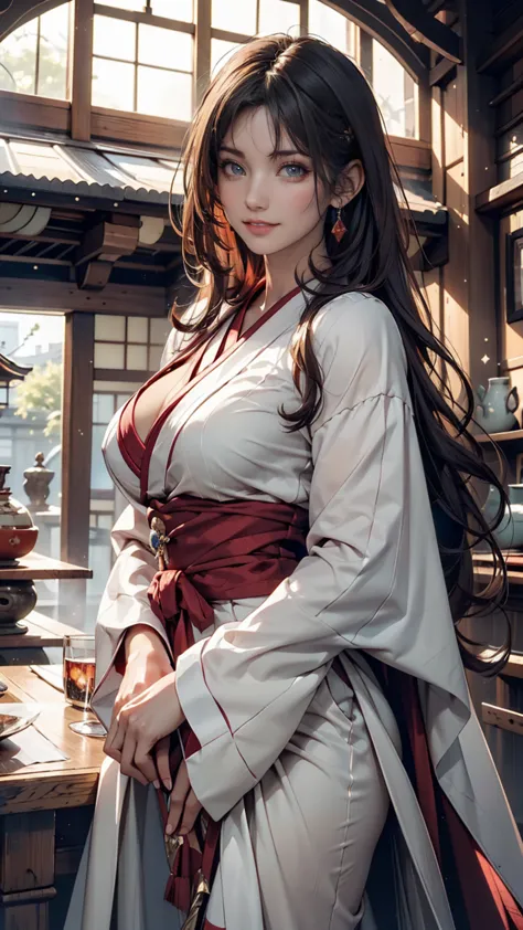 ((Best Quality)), ((masterpiece)), (please understand well), perfect face,4K, Japanese,girls,cute,smile, full body lesbian:1.5,big breasts:1.5, Female Warrior:1.5,:1.5,Adventurer, jump big 