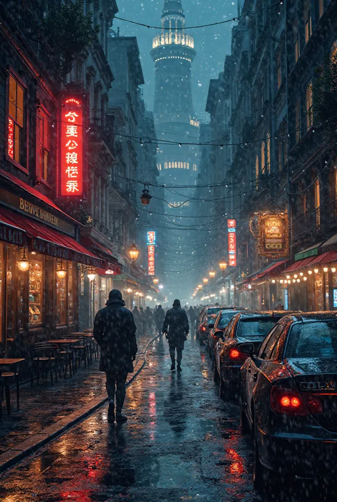 Night Street Scene