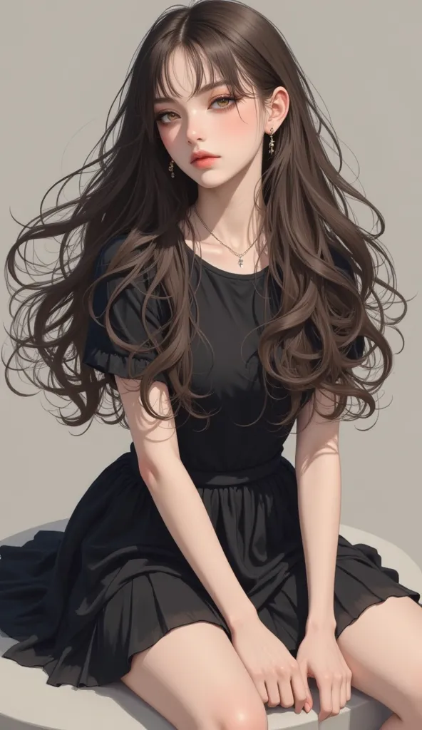   high quality、    portai    、    masterpiece、   Details、 MOVING POSE、very beautiful  high school girl、   masterpiece、  high quality、 Hi-Res, 最  high quality, ,There is movement、simple background、curly hair、LONG HAIR，random suspect，very long hair, characte...