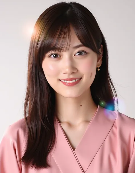 Mizuki, bangs, smile, Young and cute Japanese faces , official art for 4 people, High Definition CG Unity 8k Wallpaper, Ultra High Definition , very detailed, Half photo , film grain , lens flare glow , top quality ,8k, viewer , (( Masterpiece)), (( top qu...