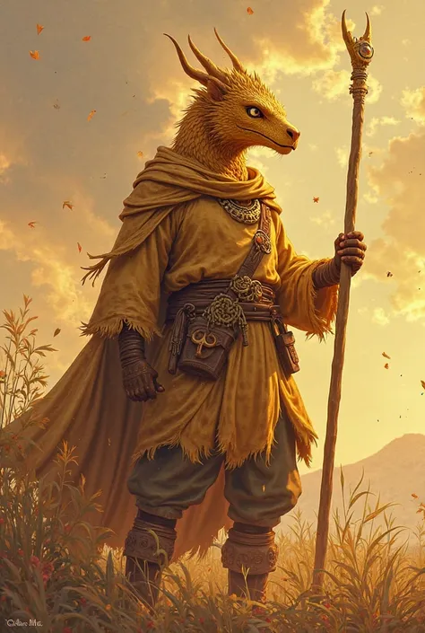 Pamir, a native of the Golden Dragon，full of energy，tall and strong， firm muscles ，At first glance, it's a good physique developed by working in the fields。
 
His skin is covered with fine golden scales，shines warm in the sun。 ，with simple amber eyes Full ...