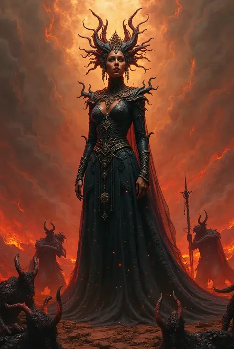 Draw me the queen of hell are Spanish-African features, Powerful and strong.

#She has tamed so many demons that now hell kneels before her#