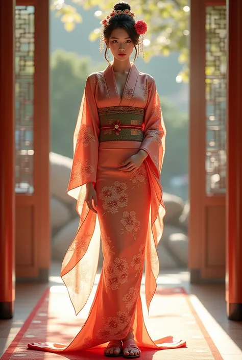 real japanese girl, full body, long legs, kutsu, wearing socks, perfect girl, wearing a yukatha, at wedding, beautiful girl, realistic, realism, real japanese girl.