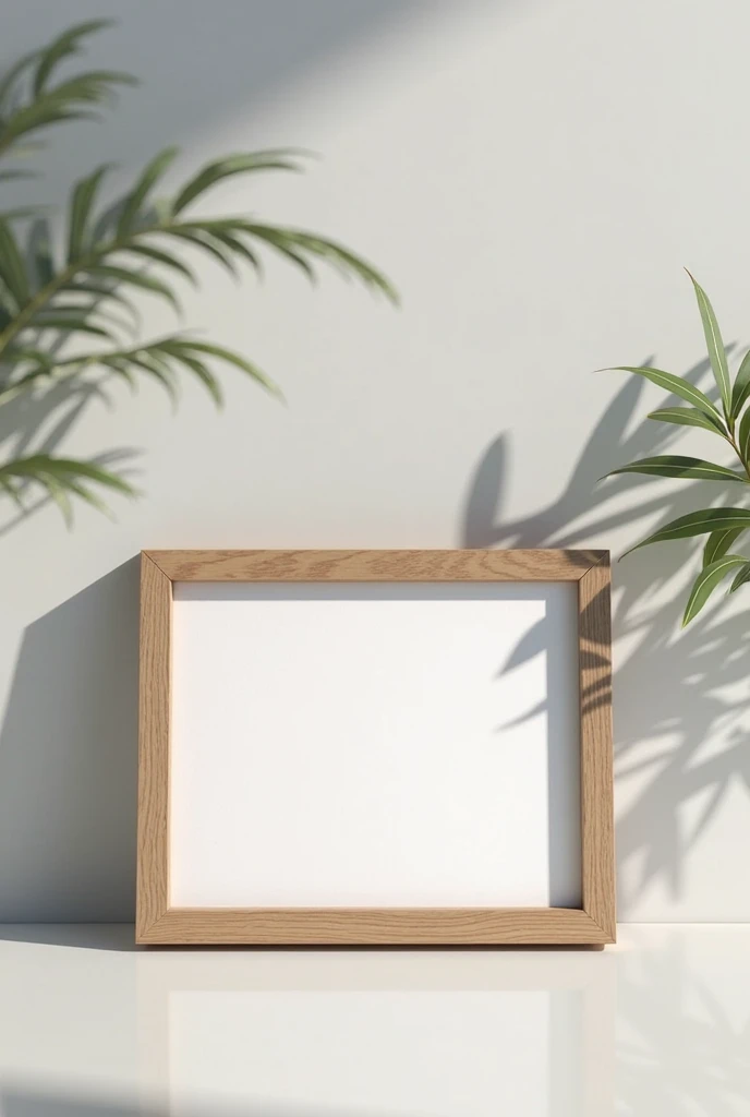 Horizontal picture frame with voucher