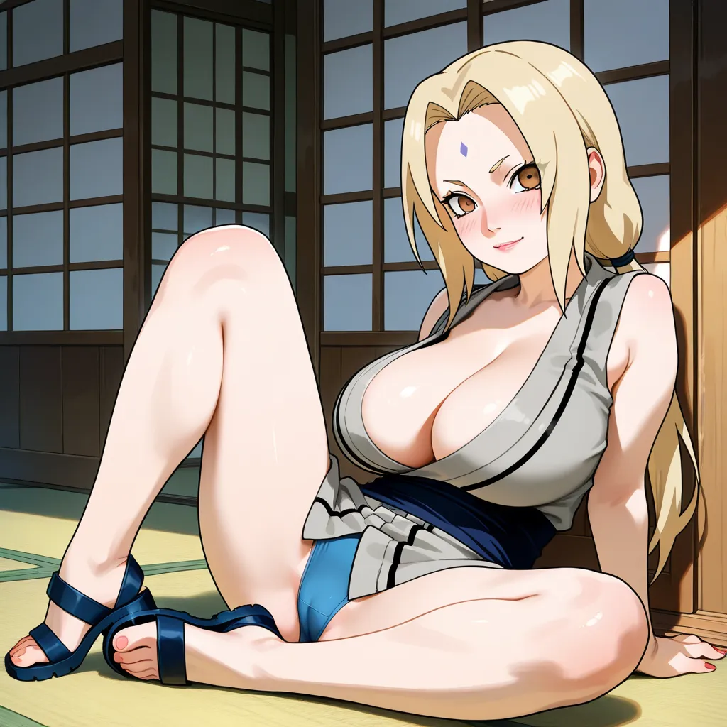 Tsunade,naruto,loli,bare legs