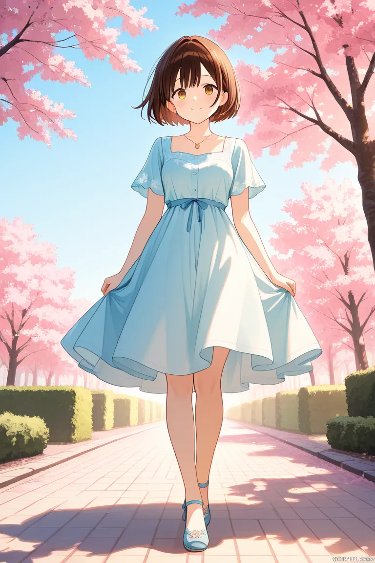  bright　positive girl　Japanese　 bright　short hair　Japanese　Spring Clothes　2nd half of the 10th generation