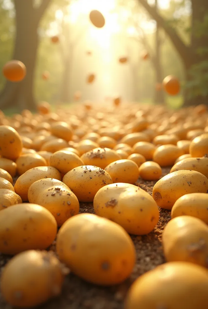 Picture, where potatoes fill the entire screen