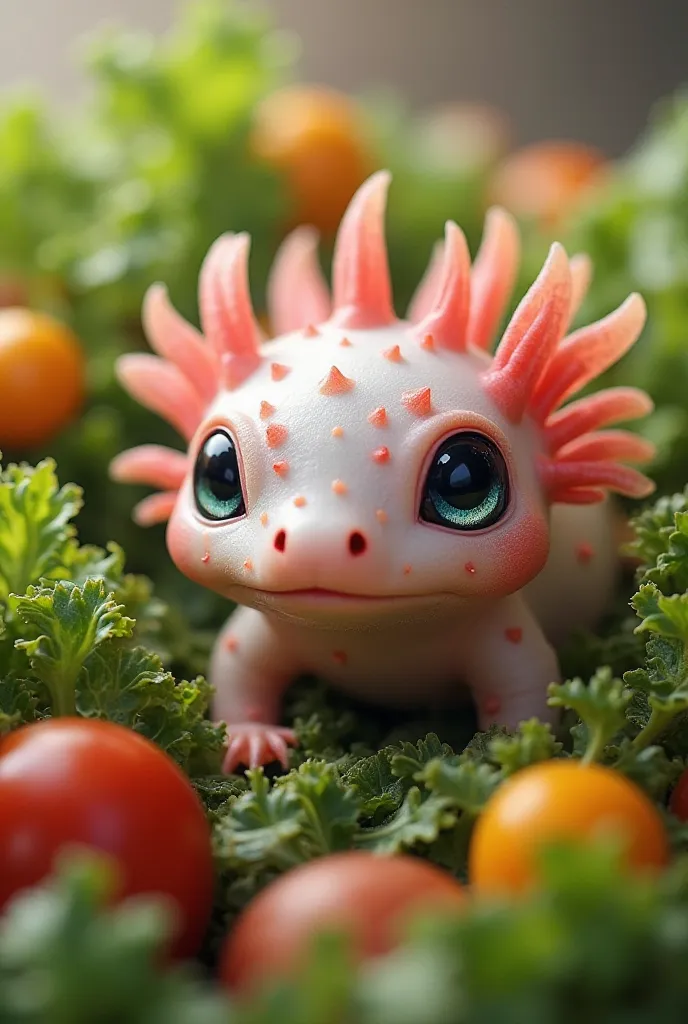 Generate a very beautiful wide-eyed Oxoloti salad 