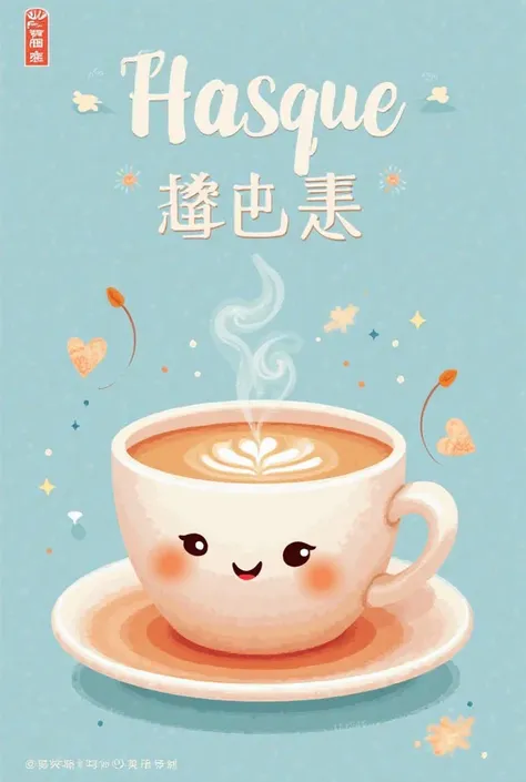 1.	 main visual elements： choose high-resolution pictures of Basque Milk Cap Tea， especially the pictures showing thick cream and special drinks， to highlight the product features。
	2.	 colors match ： use blue as the main background color， match warm color...