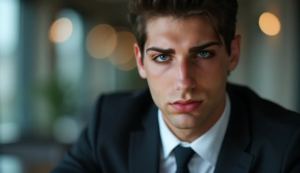 a close up of a man in a suit and tie, 4k resolution