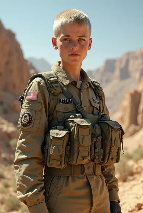 A blonde soldier from Israel