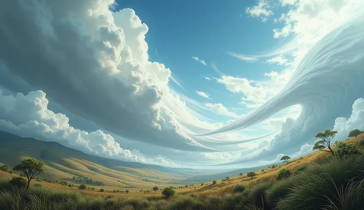 Realistic image, wind field 