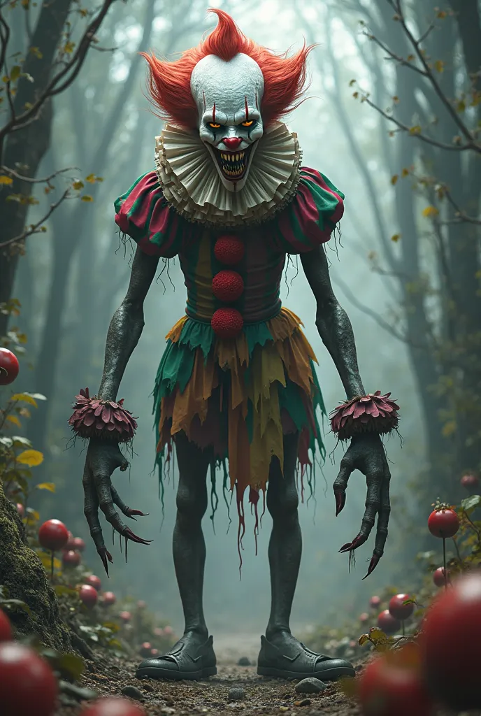 CREATE A SPOOKY COLORFUL KILLER CLOWN 
