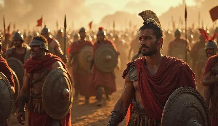 For three days , the 300 Spartans and their allies resisted the onslaught of the Persian army. However, The betrayal of the Greek Ephialtes, who revealed to Xerxes a secret path, led to the massacre of Leonidas and his men. Realistic film 