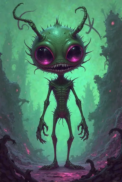 You can use the evil cartoon alien amogus