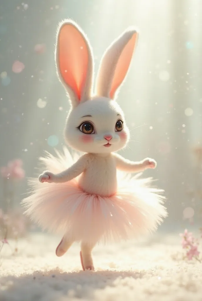 soft-touch rabbit ballerina