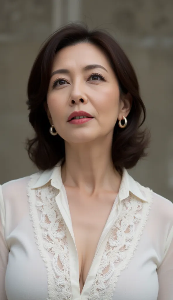 mature woman, ( A detailed description of the hair), ( Detailed facial description ), (Detailed description of the body),  HD ,  masterpiece,  Top Quality ,   high detail,  formal : 1.4), (  actual  : 1.2, 超  actual  な: 1.1,   actual : 1.37), (  sharp focu...