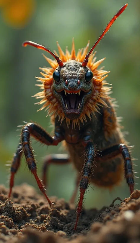 In the heart of the jungle, a warrior ant drinks the forbidden nectar of a legendary flower.  Your body vibrates , and its shell extends in protective spines. A dense mane appears around its neck, and its legs become muscular, allowing for agile jumps and ...