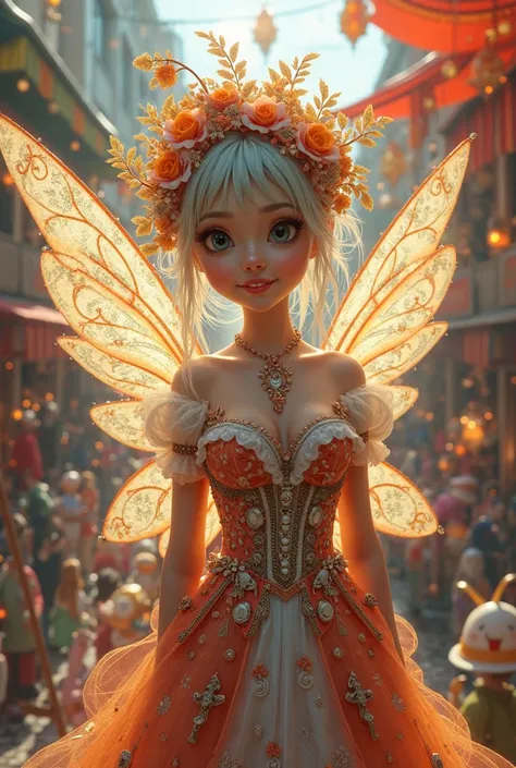 Fairy dressed for Carnival was dressed as Carnival 