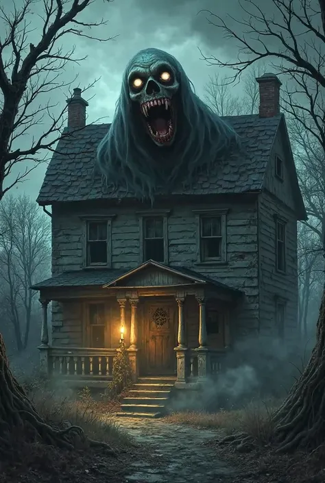 A horror house game poster 