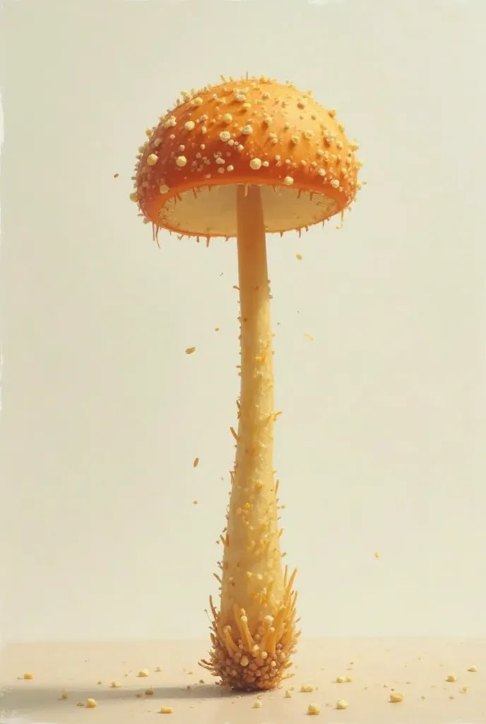 The shimeji mushroom is long like a fries not circle