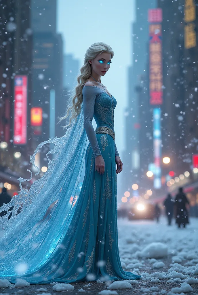 What would Elsa from Frozen be like if she were a Marvel character in a live action?