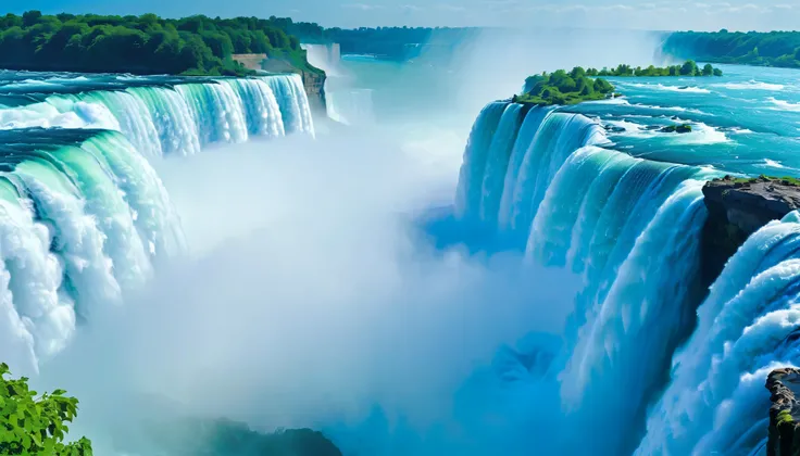 (Best Quality),(masterpiece:1.2),(very well detailed:1.2), Ultra High Resolution ,RAW color photos,8k, Expansive Landscape Photos ,Spectacular landscapes,realistic pictures,Detailed photos,written boundary depth,sharp concentration, in the cloud,(Niagar...
