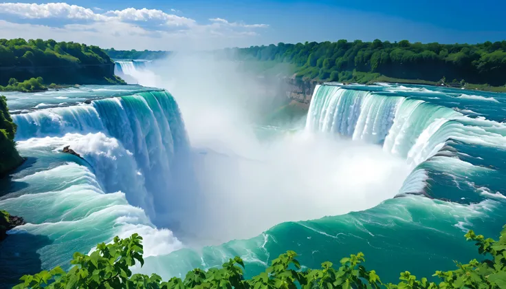 (Best Quality),(masterpiece:1.2),(very well detailed:1.2), Ultra High Resolution ,RAW color photos,8k, Expansive Landscape Photos ,Spectacular landscapes,realistic pictures,Detailed photos,written boundary depth,sharp concentration, in the cloud,(Niagar...