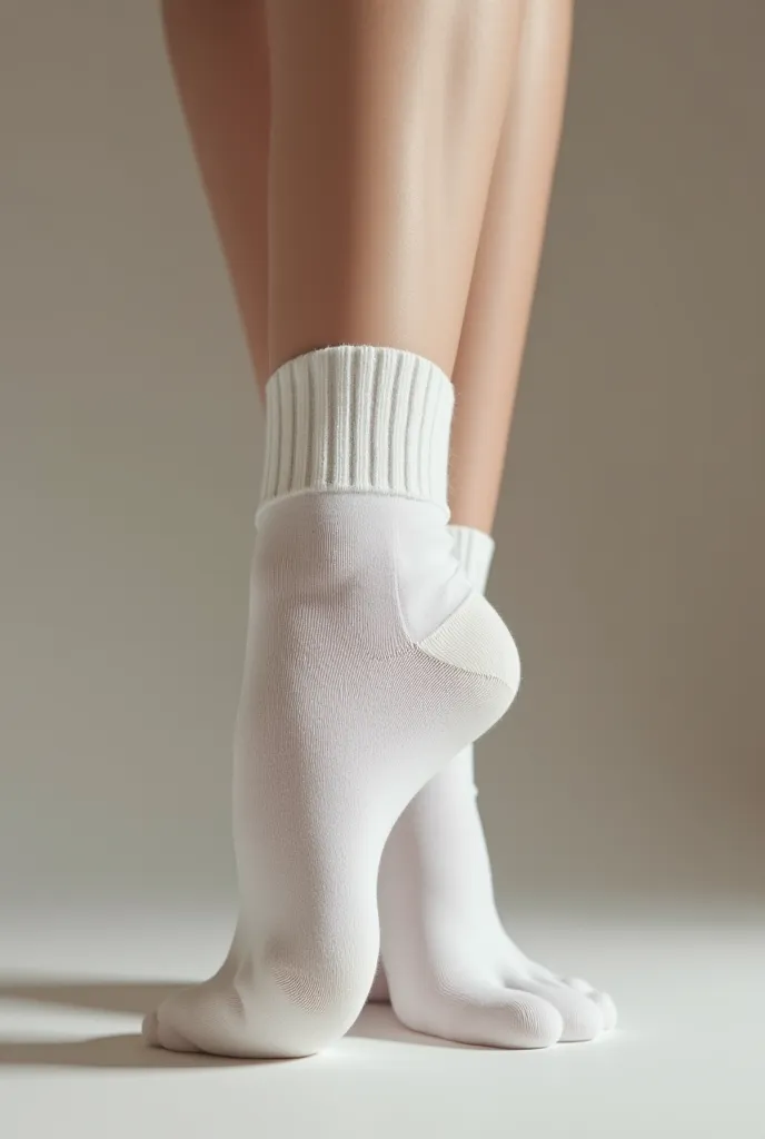 Foot fetish white sock 