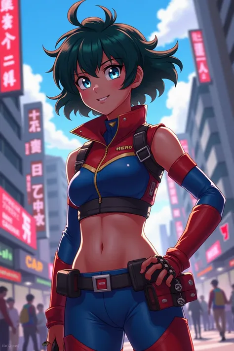  anime girl ,  My Hero Academia style  