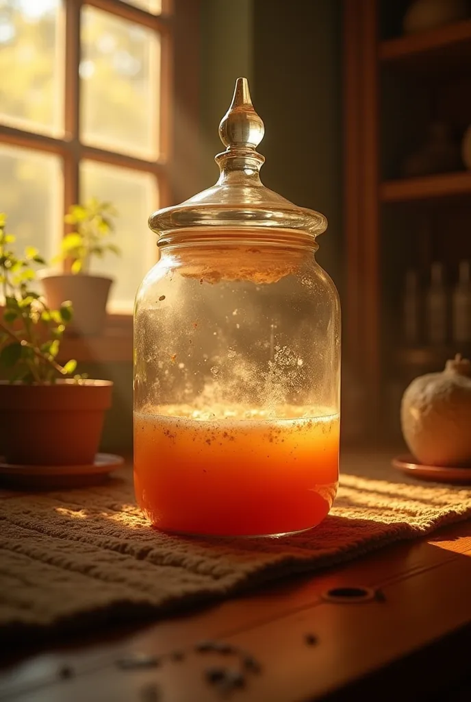 
3. Fermentation: Cover the mixture and leave it for 30-45 minutes in a warm place until it ferments.