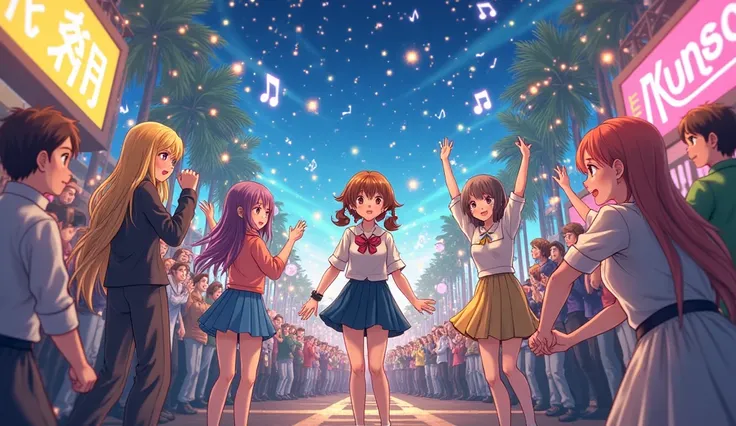 anime picture with the caption musical break