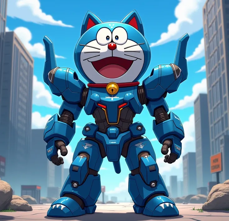 doraemon in gundam costume