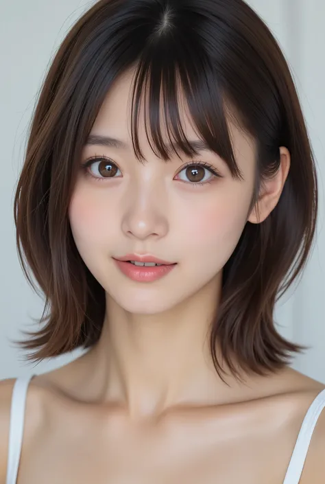 extremely realistic photo, portrait of beautiful 18yo young girl, very young female, extremely beautiful face