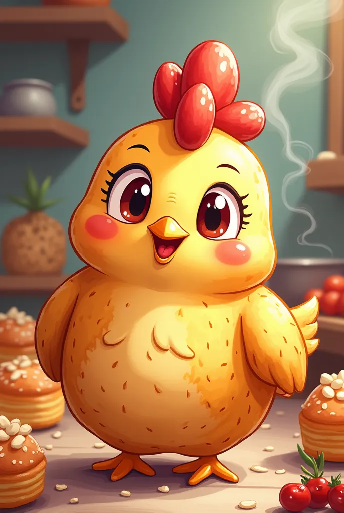 chicken pastil cartoon version
