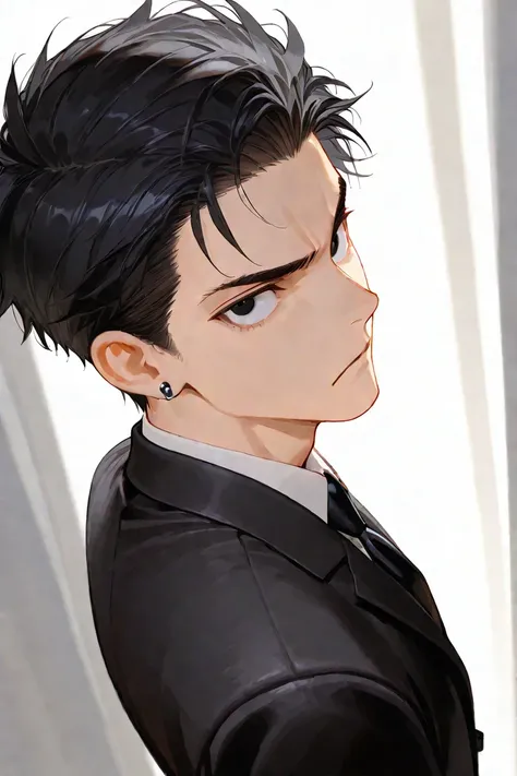 Man, black hair, black eyes