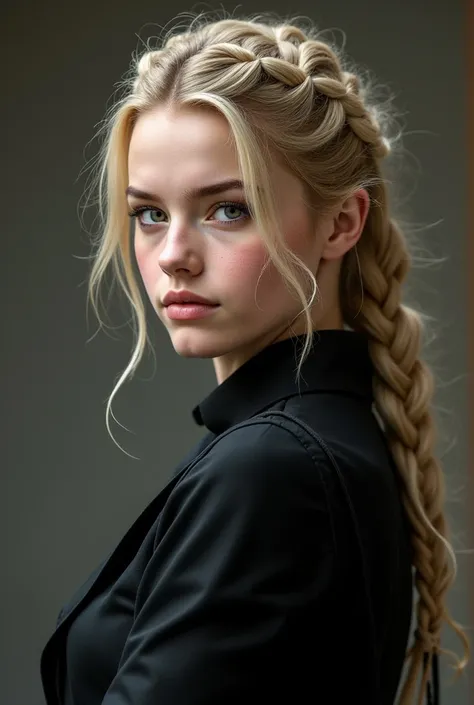 dhampir guardian granddaughter of Draco Malfoy and Hermione Granger Malfoy, daughter of Scorpius Granger Malfoy. light blonde Malfoy hair with Hermione's hair structure 
A mix of her father's family branch and the unknown face of her fully vampire mother w...