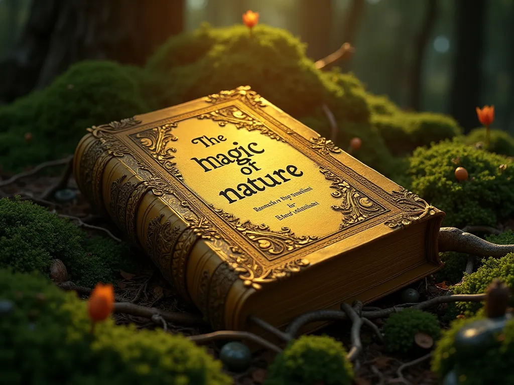 found an old book with a golden cover!

The cover read: "The magic of nature". When touching it, golden letters appeared in the air, forming a message:

" The real treasure is not gold or jewelry , otherwise knowledge and love for nature. Whoever cares for...