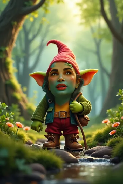 Transform into a small, green gnome