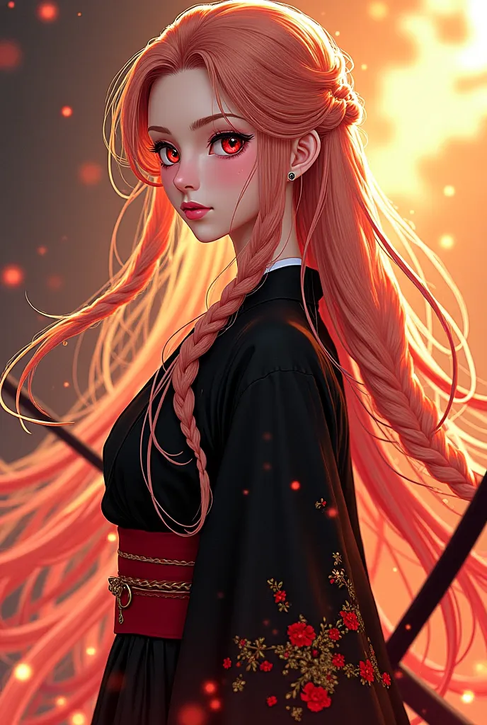 
Samira Aizawa — her tall overall style of appearance, , a graceful girl with a spectacular appearance. She has very long hair, braided, symbolizing flame and shadow. Natural pink lips: Samira's skin is pale porcelain-pale, the other is white, is like fres...