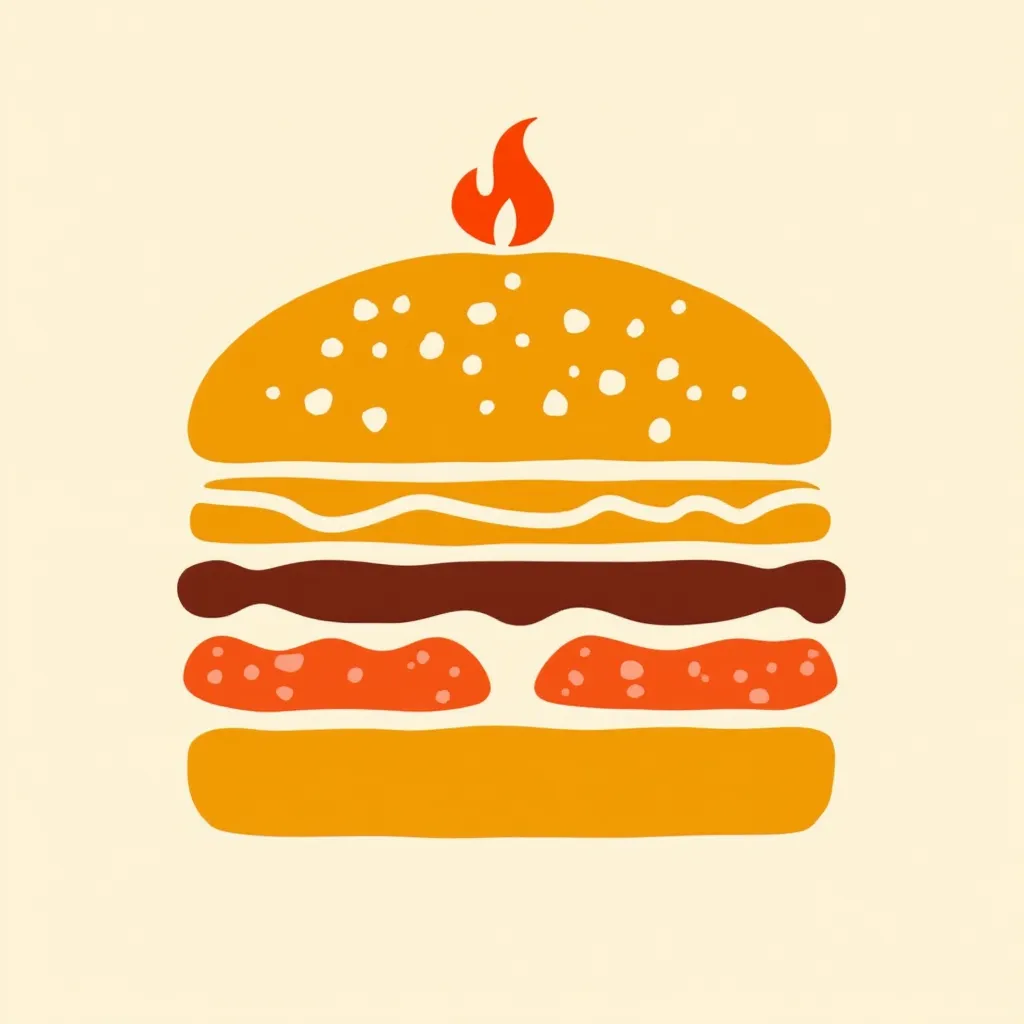 Create a logo for Medrados Burguer, a sandwich maker specializing in handmade hamburgers. The visual identity must convey flavor, quality and a modern touch, standing out in the artisanal fast food market. Use a vibrant and appetizing color palette, such a...