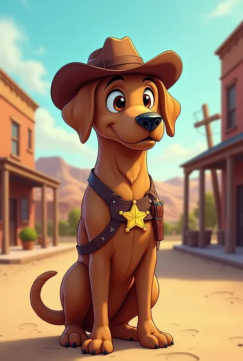 Sheriff Labrador cartoon