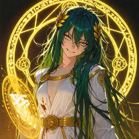 (upper body shot, close up shot, solo:1.0), glowing aura, glowing body, photorealistic anime, extremely detailed, detailed background,magic circle,magic array, detailxl, Anime illustration, detailed anime artstyle, cinematic, volumetric lighting, aurora, m...