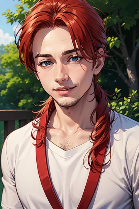 redhead boy,  , drawing, happy, realistic photo