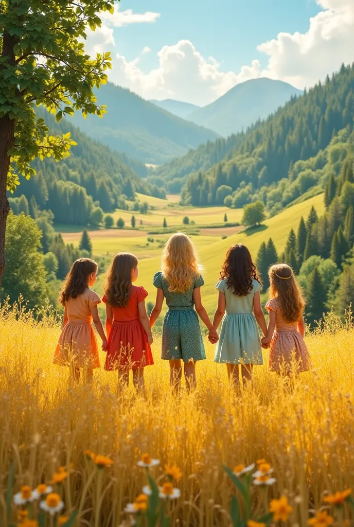 
In the heart of a lush valley lay the quiet village of Willowbrook, surrounded by golden wheat fields and thick forests. The village was known for its peaceful atmosphere, but at the center of it all were four extraordinary sisters—Elena, Marigold, Sylvie...