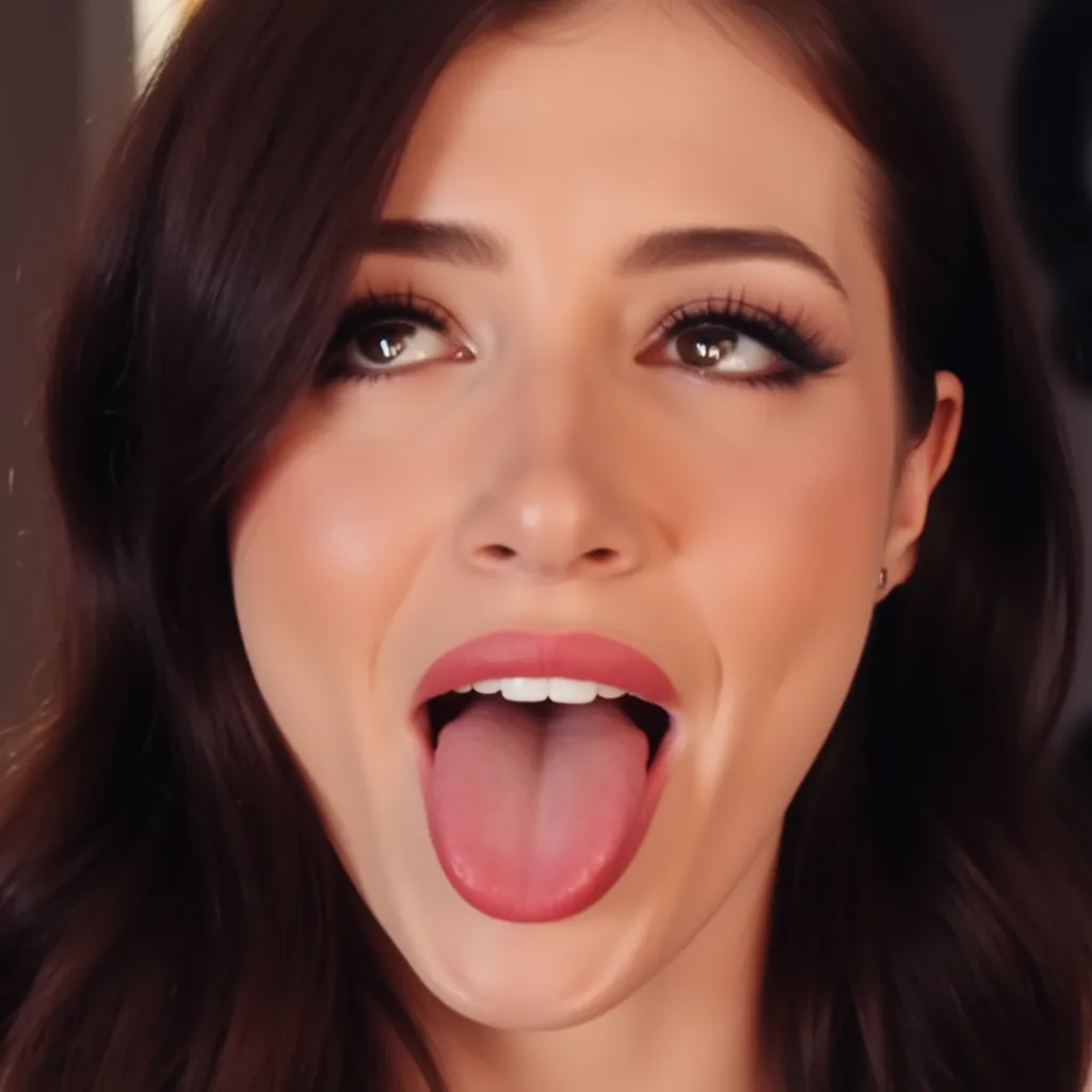 (masterpiece,  best quality: 1.2), Alone, wide shot, big field of view camera, wide camera shot, full body in view, big implant lips, big botox lips, pleasured face, orgasm face, dark hair, medium length wavy haired , big mouth, big tongue, big lips, big b...