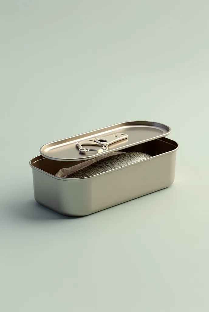 Now create a way for the lid to be able to open,As if it were a key like the ones that come in sardine cans