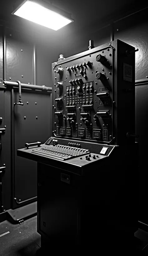 Retro style: A black and white image of the Turing machine that allowed the Nazi code to be broken.